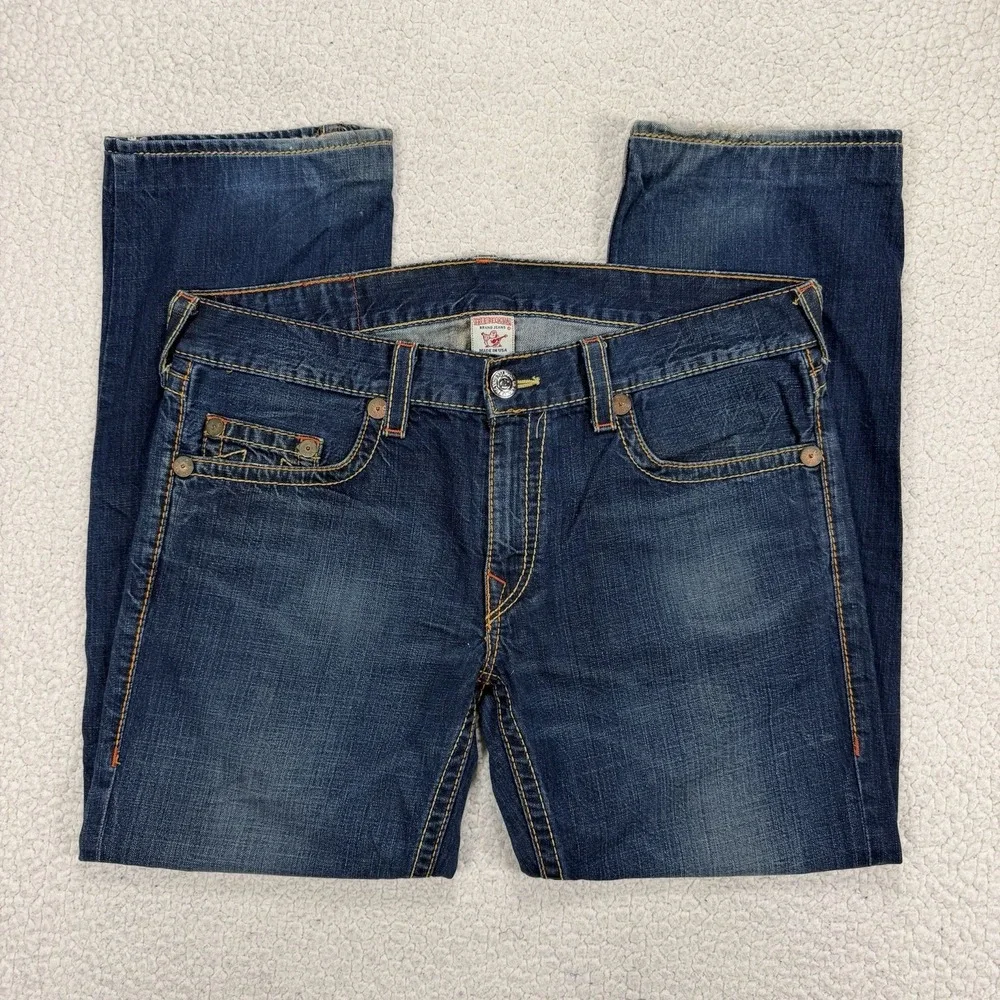 True Religion Bobby Big T Jeans Men's 38 (Actual 40x32) USA Made Y2K Streetwear